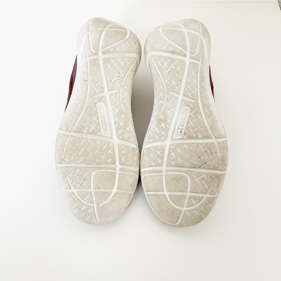 Hoka One One Hupana Flow Wool Sneakers Maroon Burgundy Size 8.5 - Picture 5 of 7